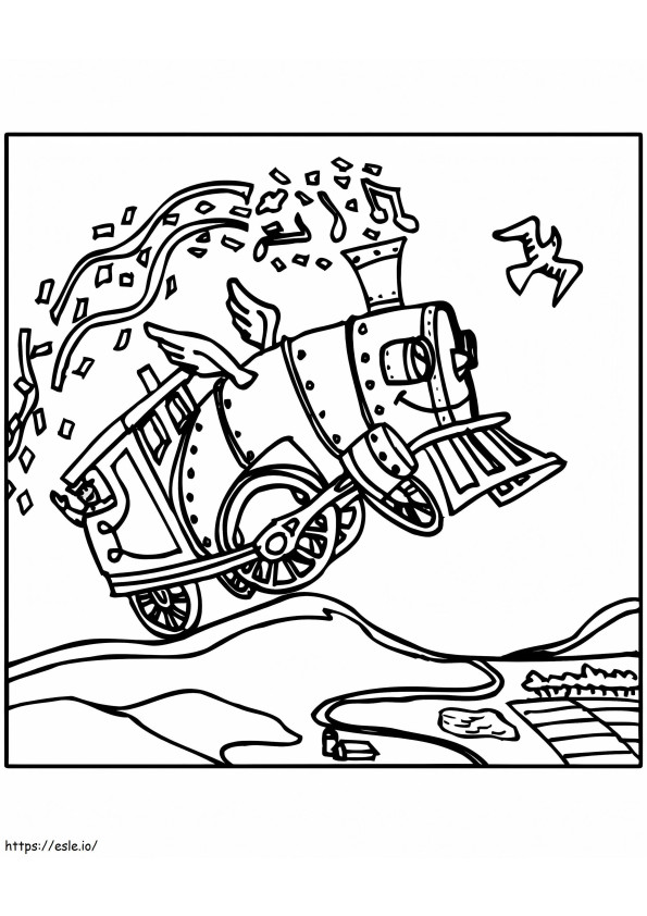 The Polar Express coloring page