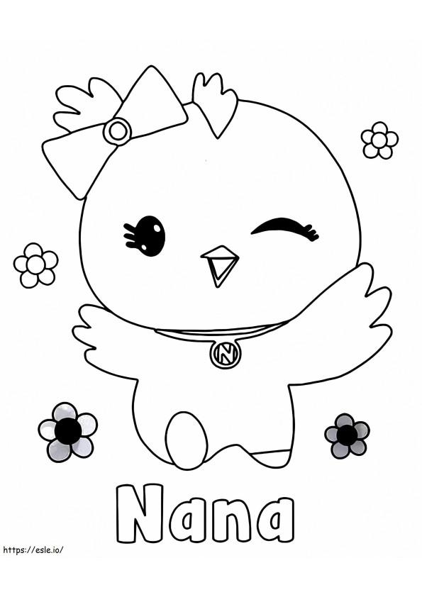 Drăguță Nana de colorat