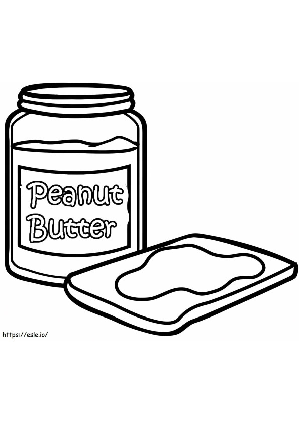 Manteiga De Amendoim No Pão para colorir