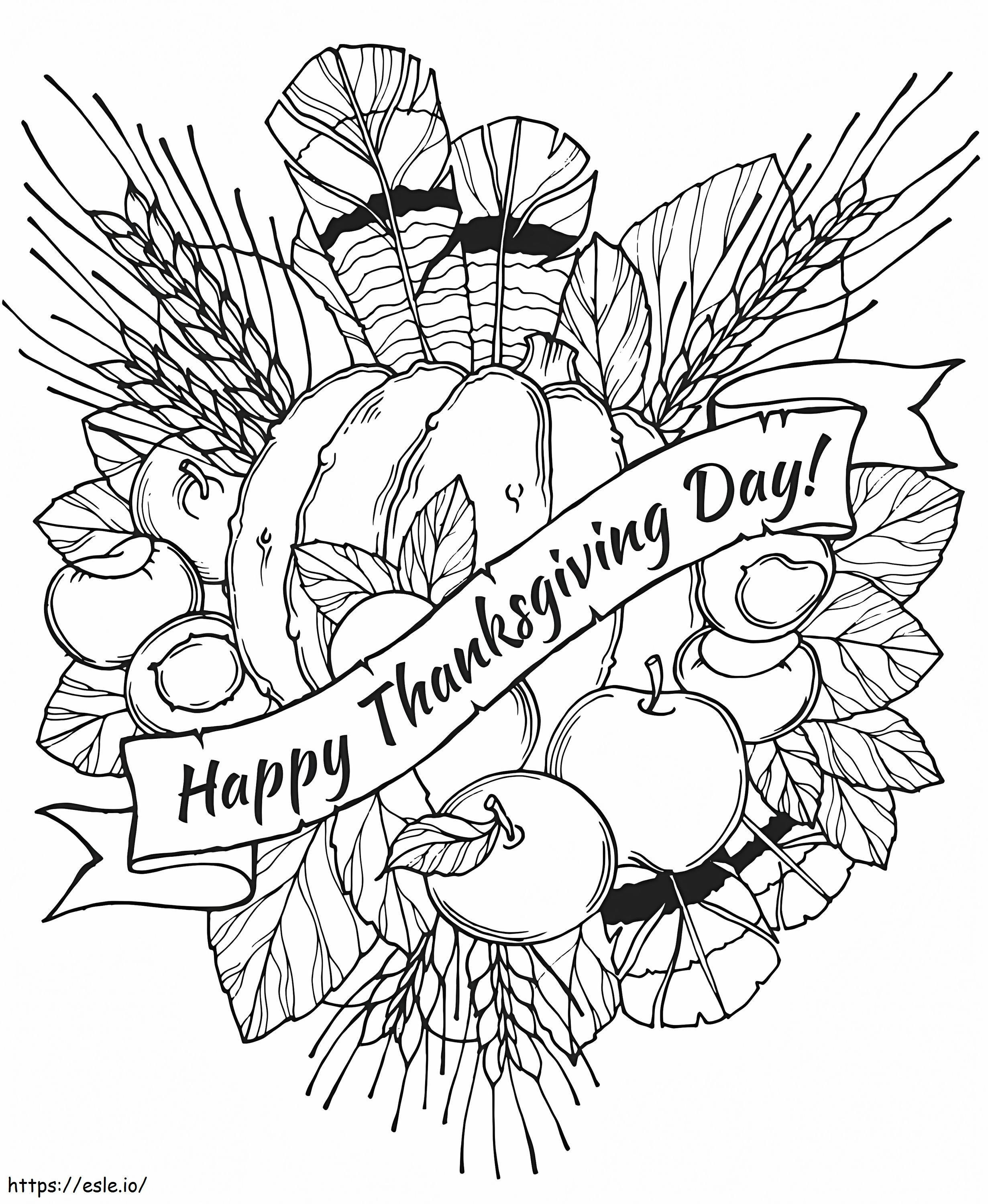 Coloriage 1588579705 Coloriage Adulte Joyeux Thanksgiving à imprimer dessin