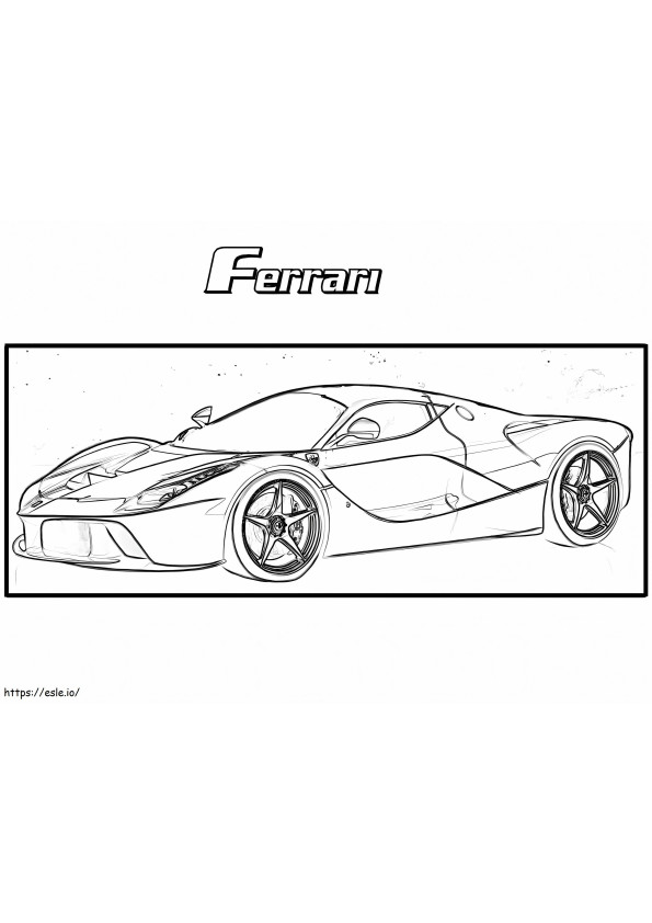 Ferrari 11 para colorear