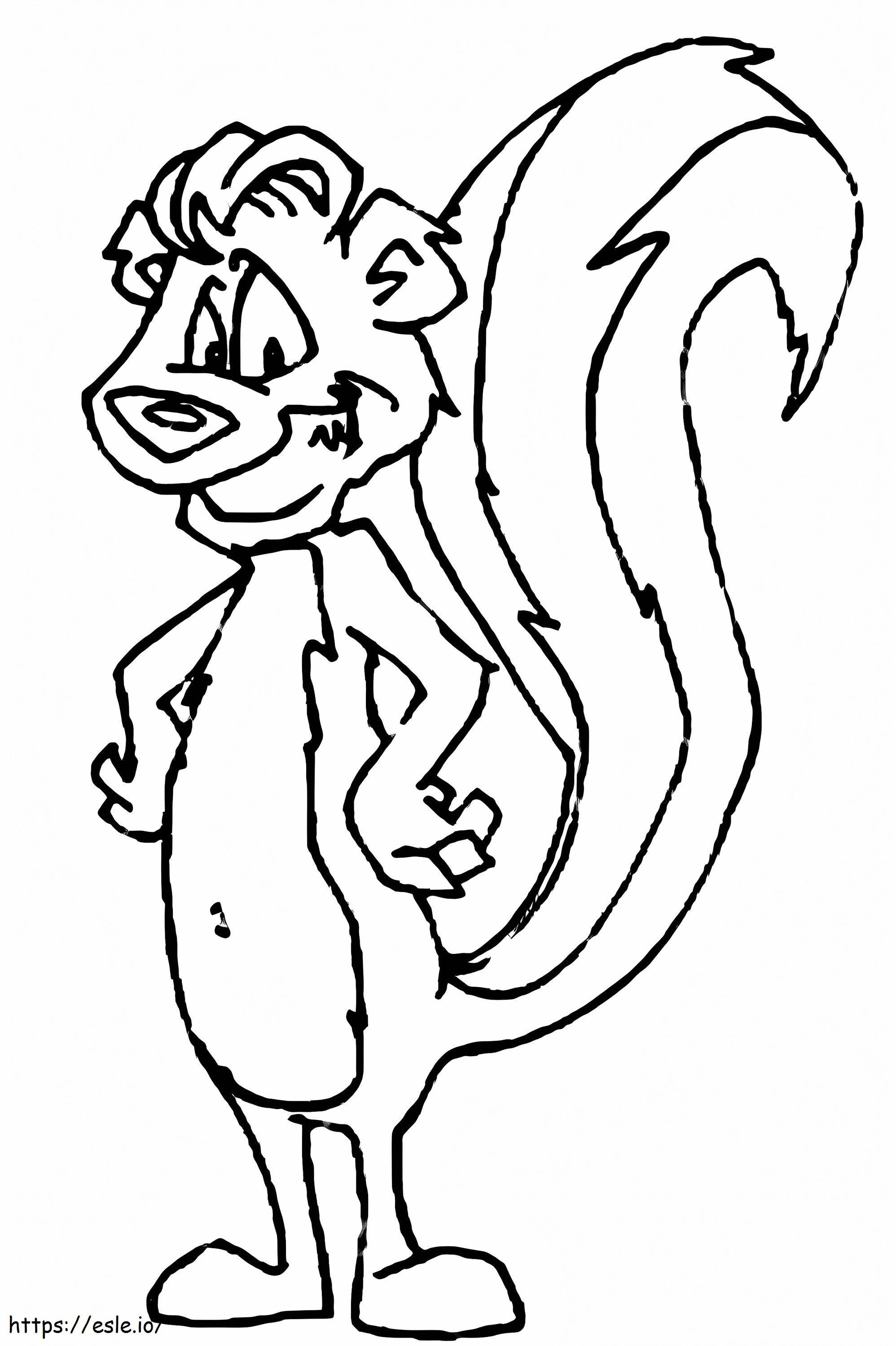 Skunk Fun coloring page