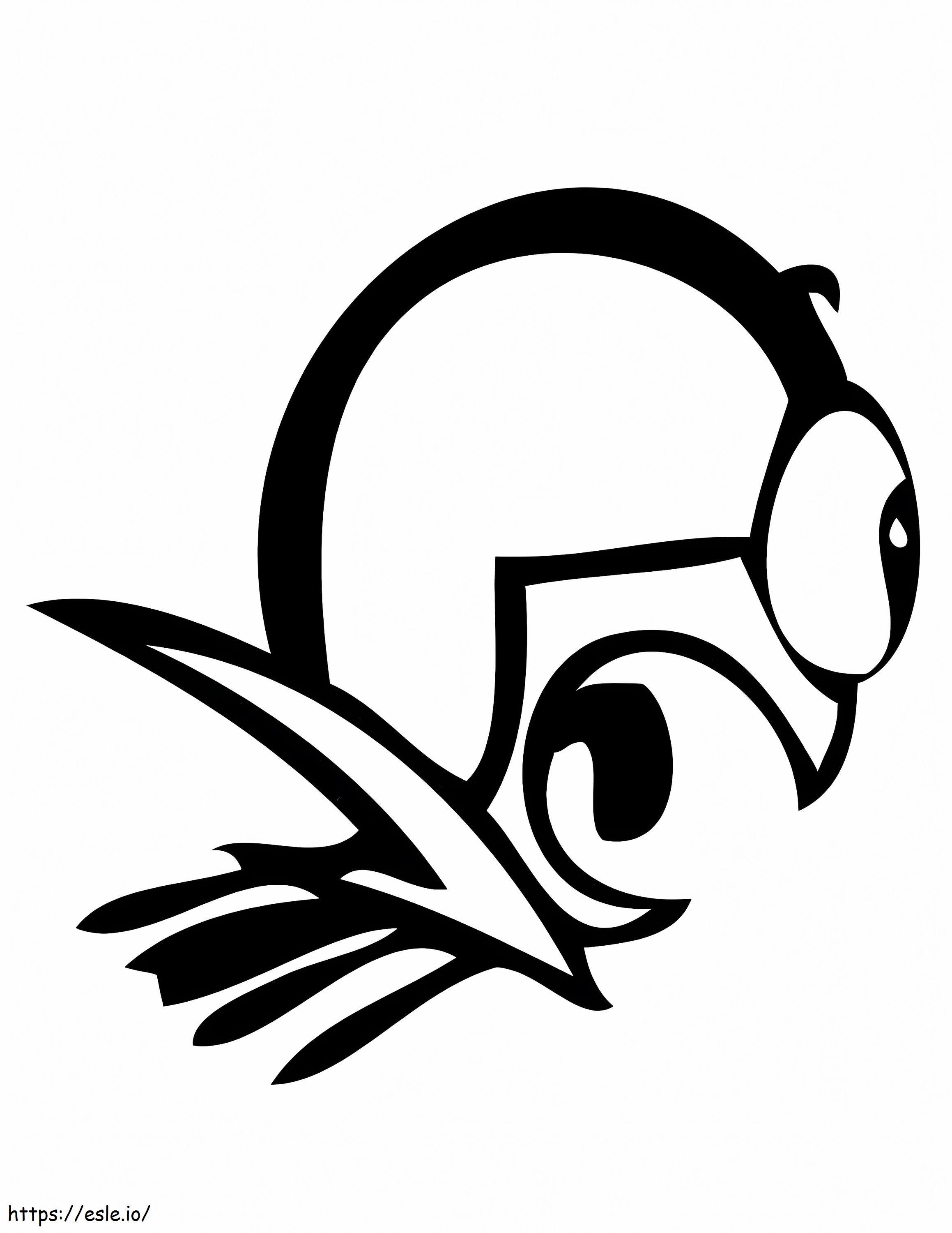Surprised Buttowski Kick coloring page