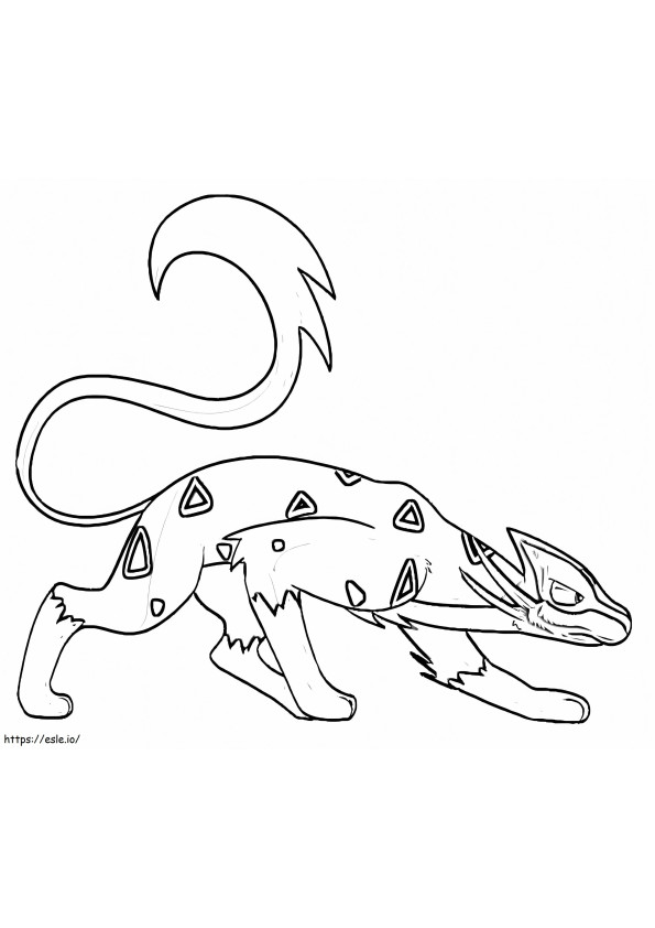 Liepard 5 coloring page