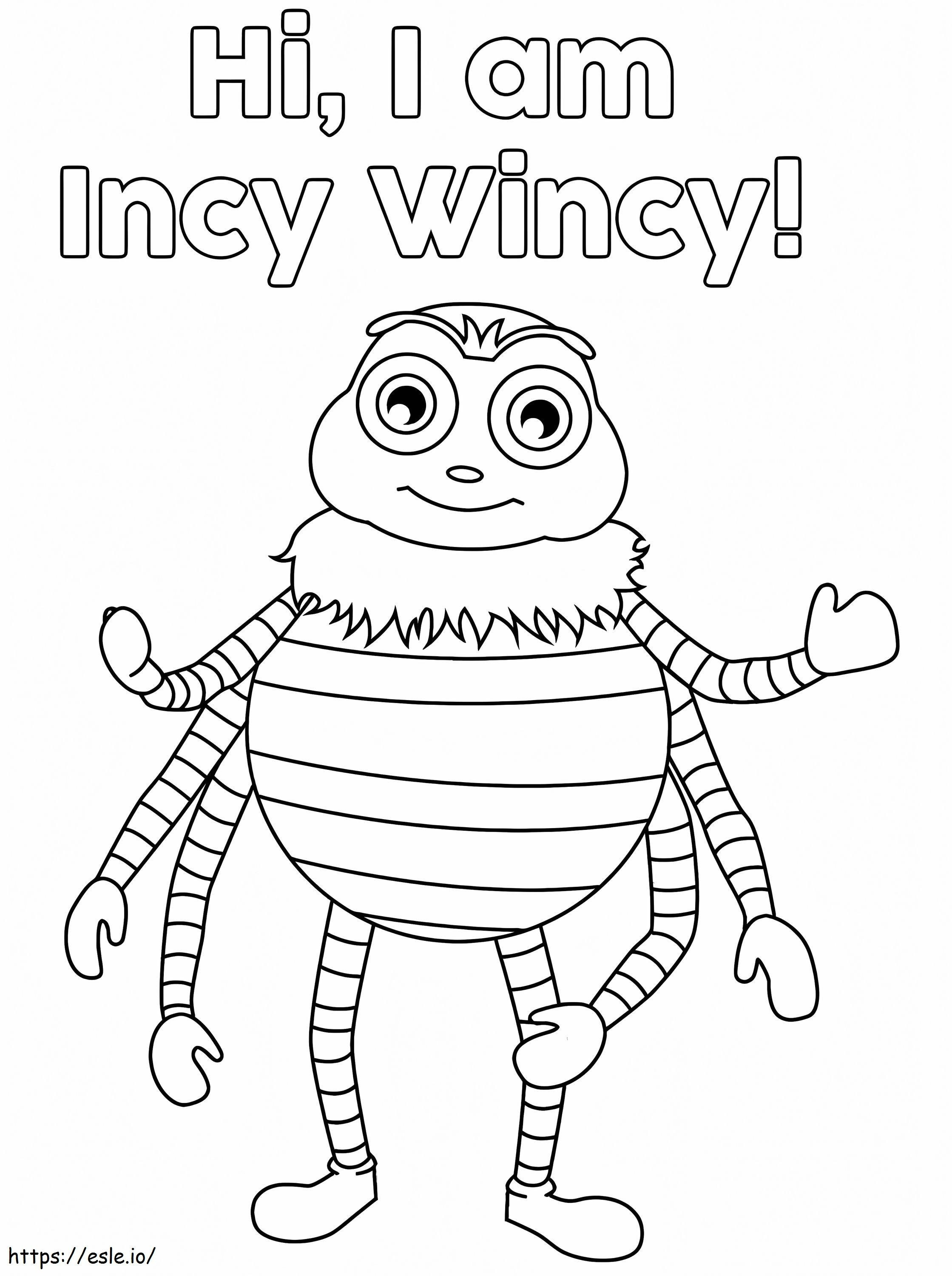 Incy Wincy Little Baby Bum coloring page