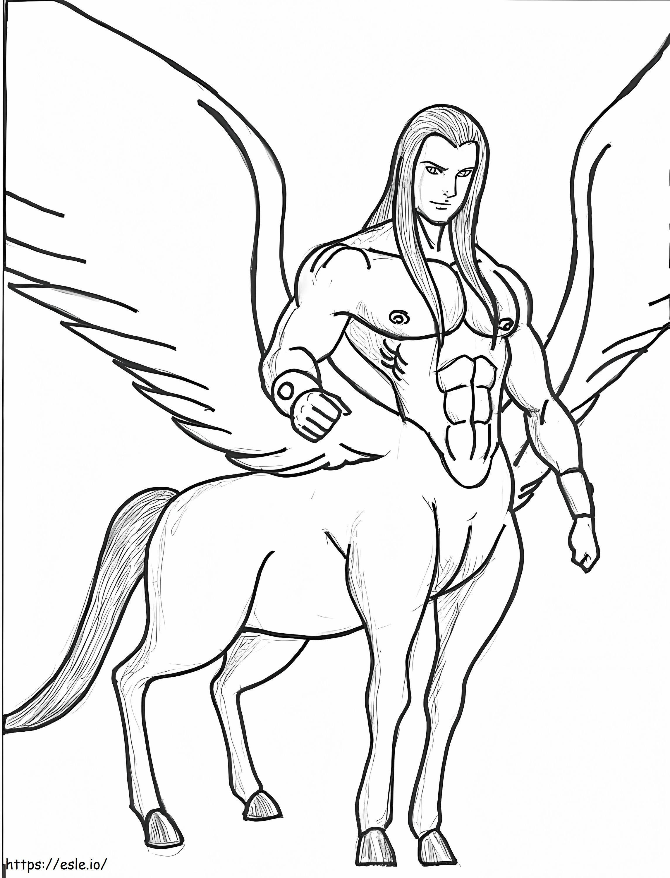 Awesome Centaur coloring page