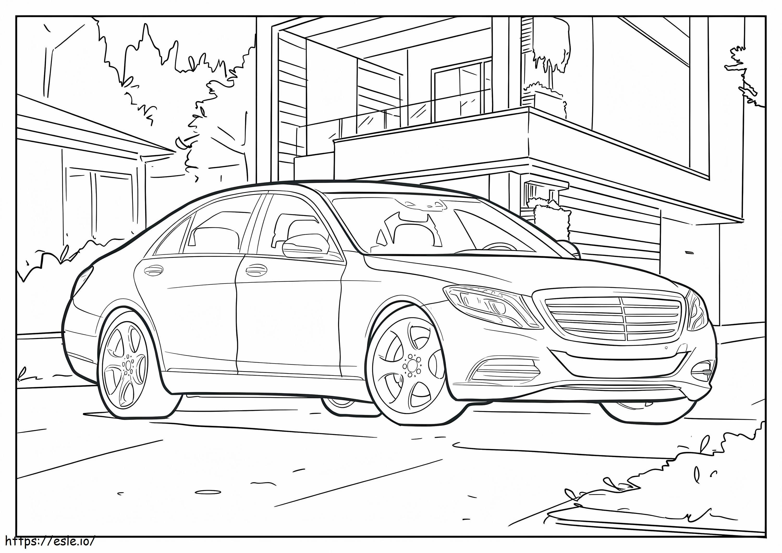 Mercedes Benz 4 Sports Car coloring page