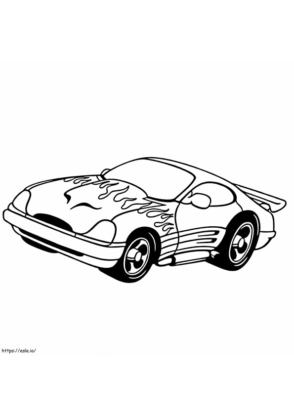 Race Car 10 coloring page