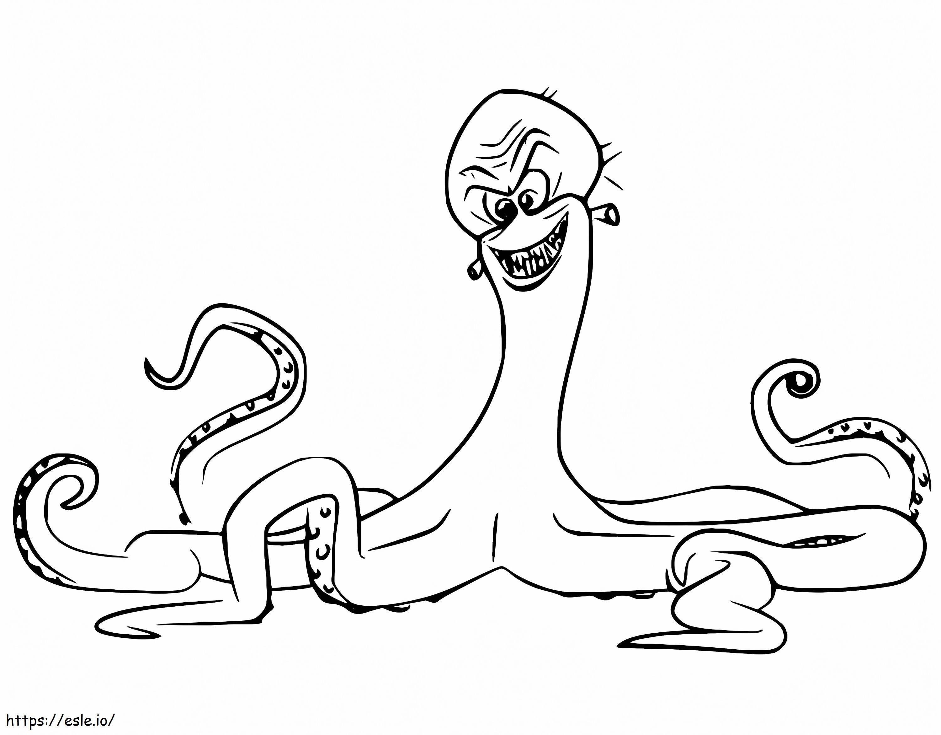 Dave The Octopus coloring page