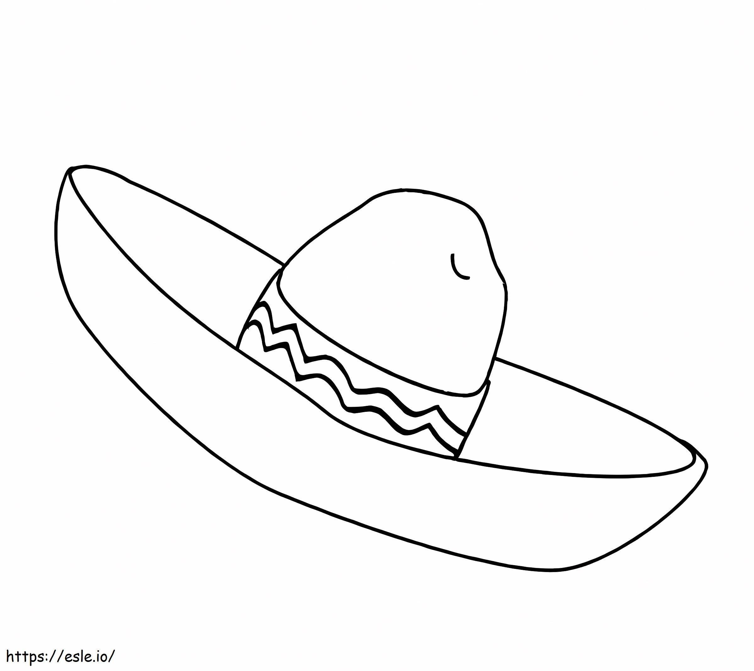 Sombrero 3 värityskuva