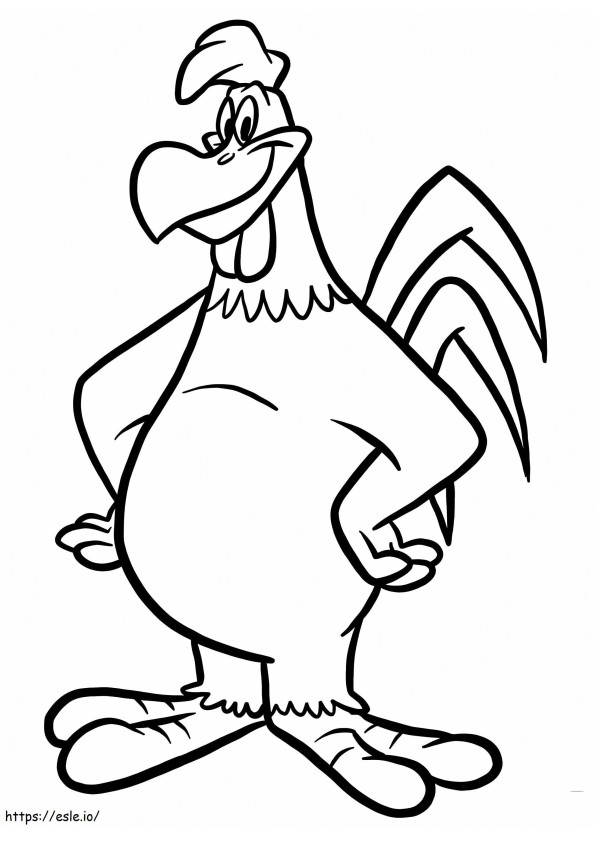 Funny Foghorn Leghorn coloring page