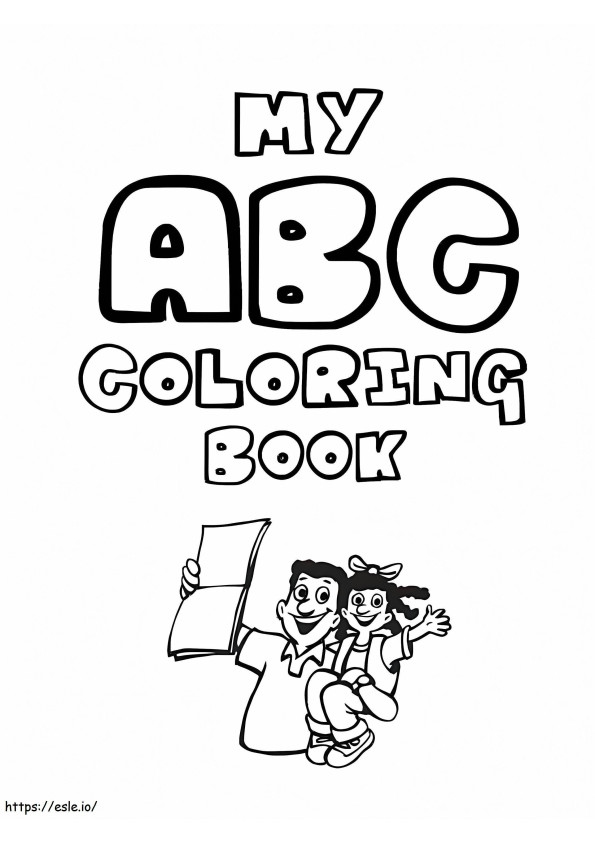 libro para colorear abc para colorear