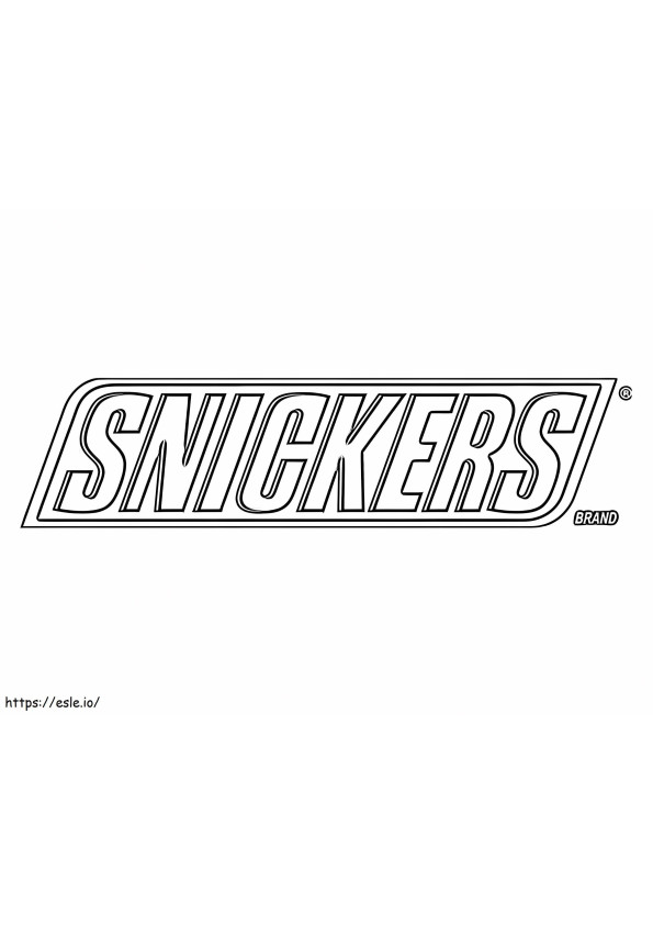 Snickers Con-logo kleurplaat