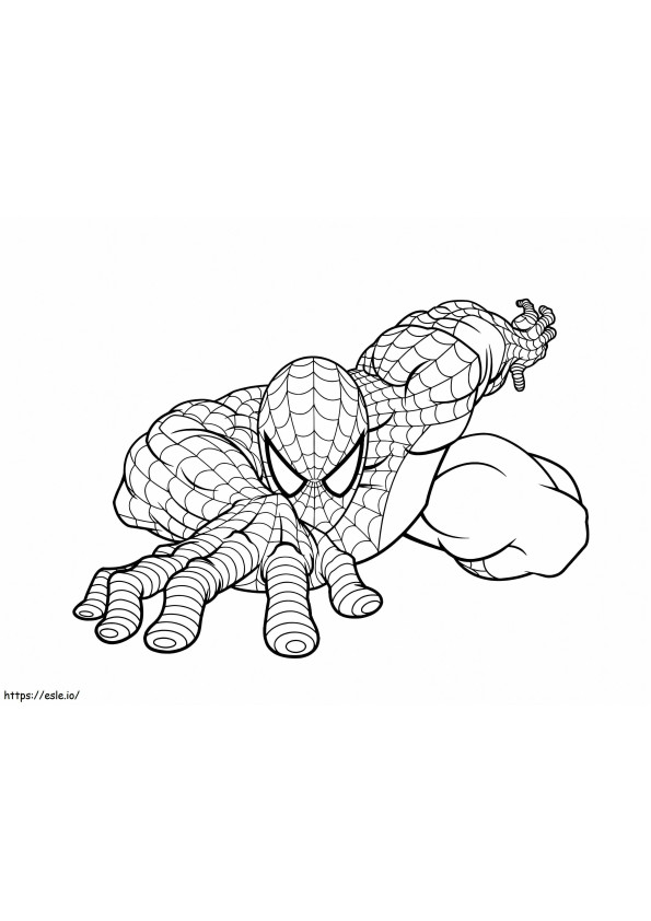Coloriage Homme araignée 10 à imprimer dessin