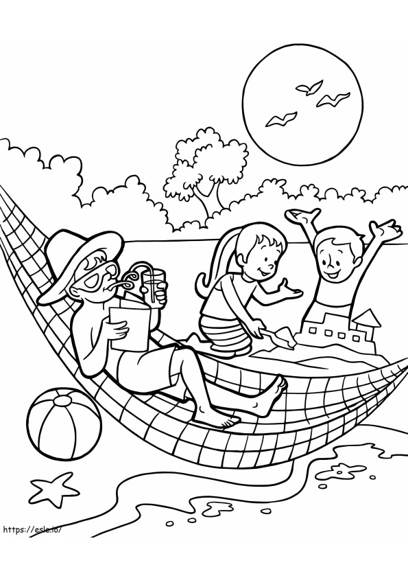 Fun In Summer coloring page