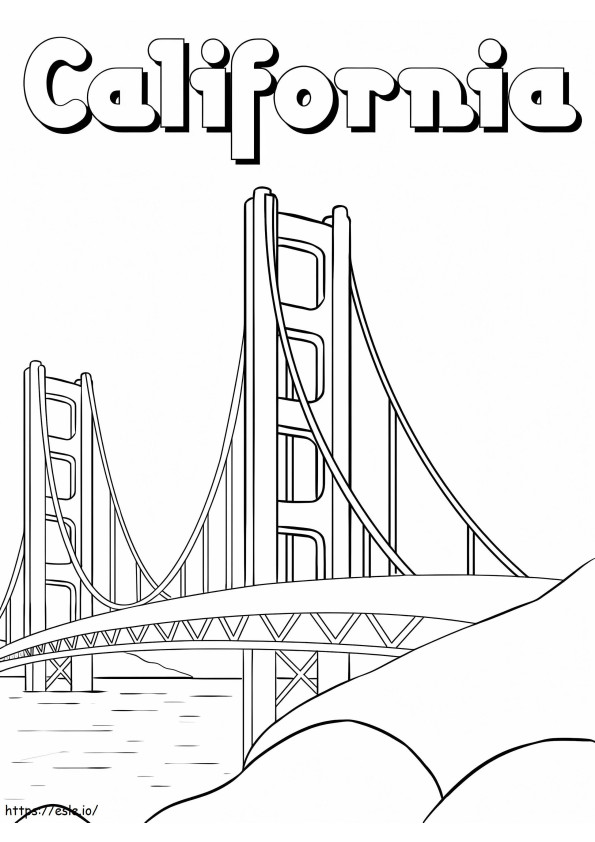 California To Print coloring page