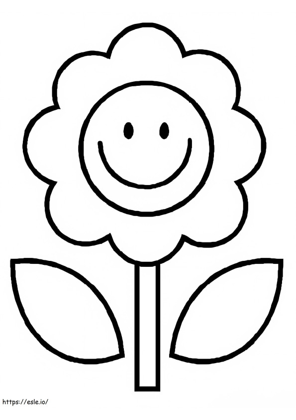Drawing Flower Smiling