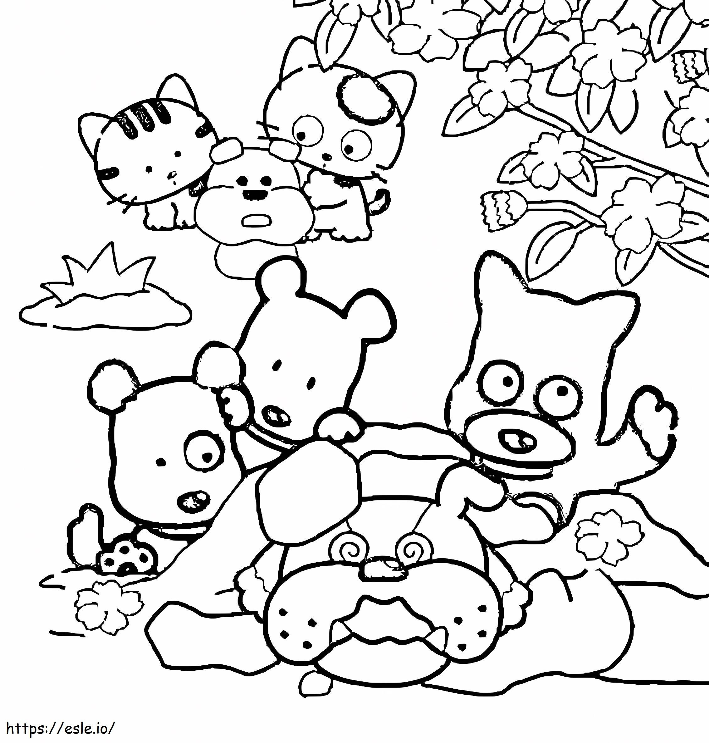 Free Tama And Friends coloring page