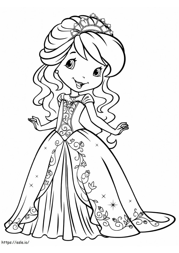 Strawberry Shortcake 1 coloring page