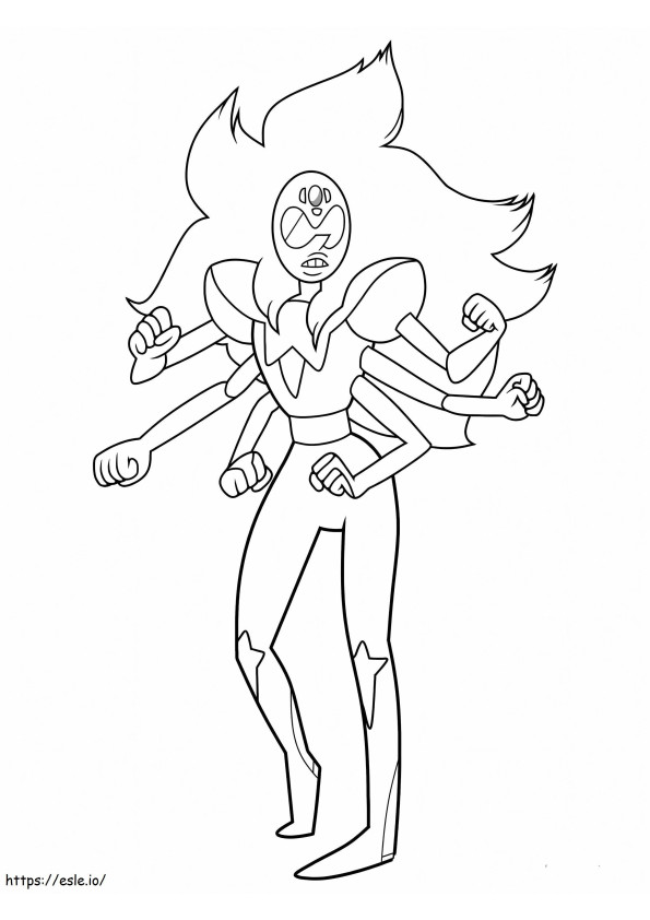 Angry Alexandrite coloring page