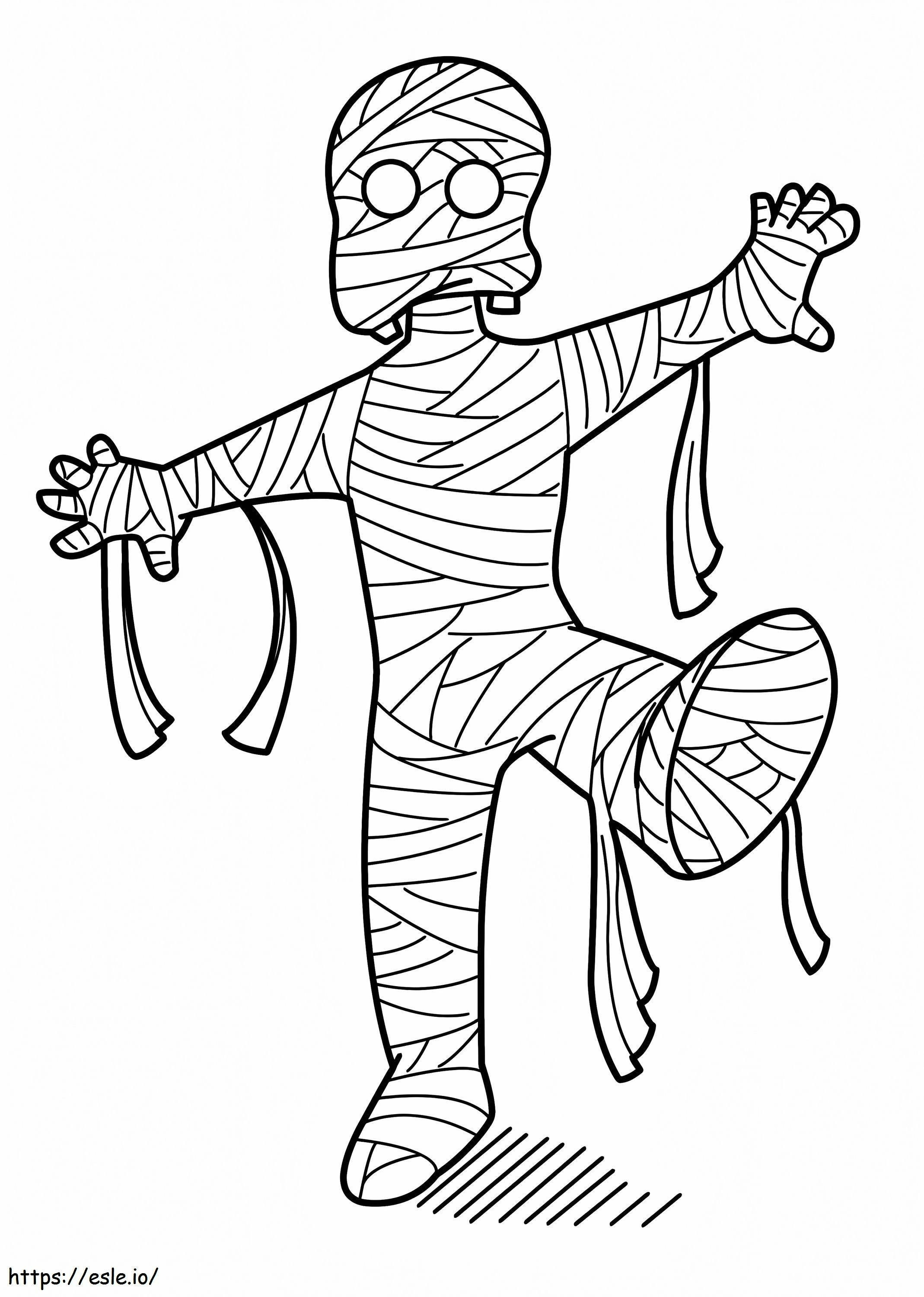 Eine Mumie-Malseite ausmalbilder