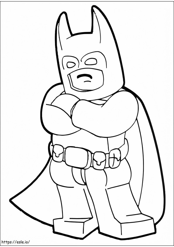 Funny Lego Batman coloring page
