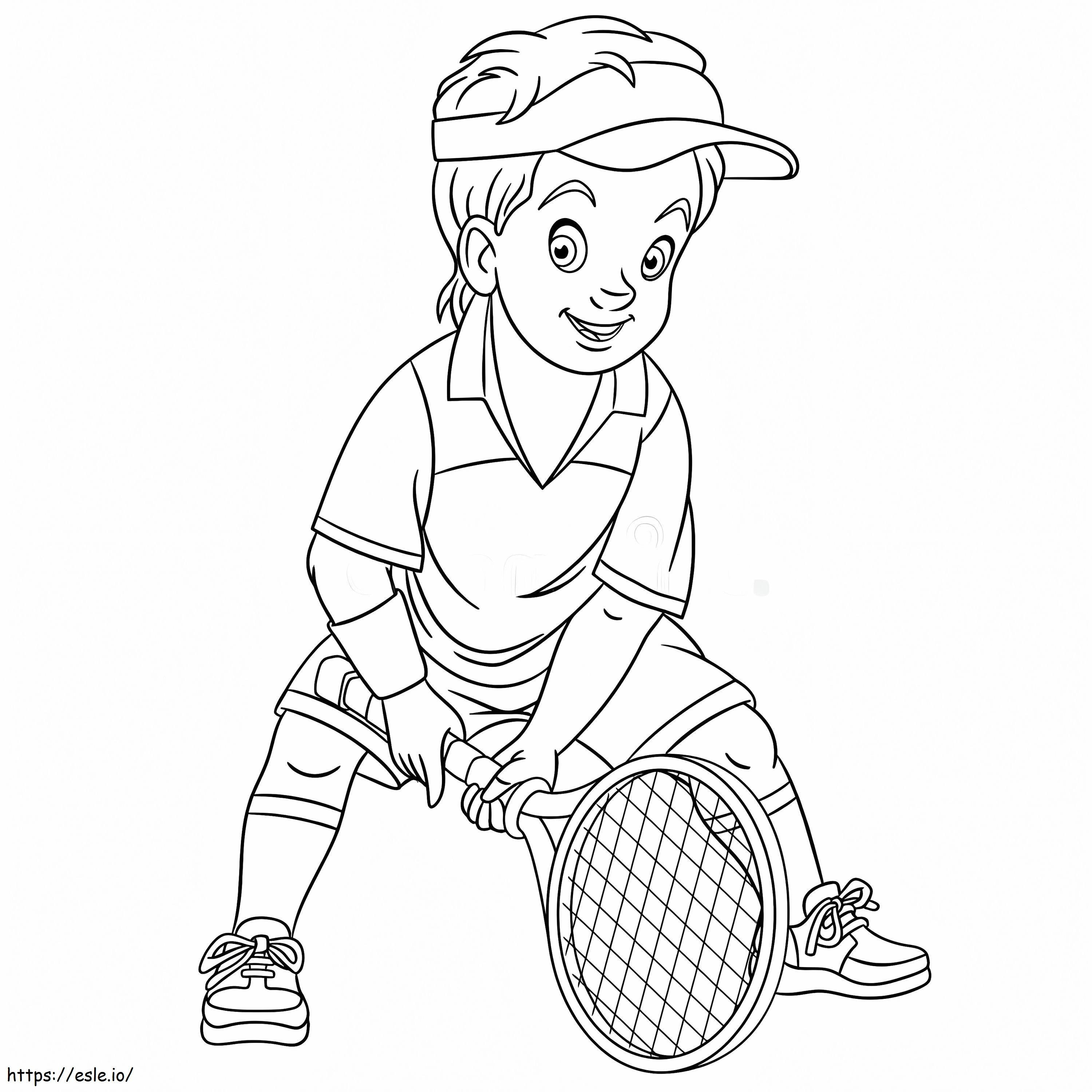 Tennis 1 värityskuva