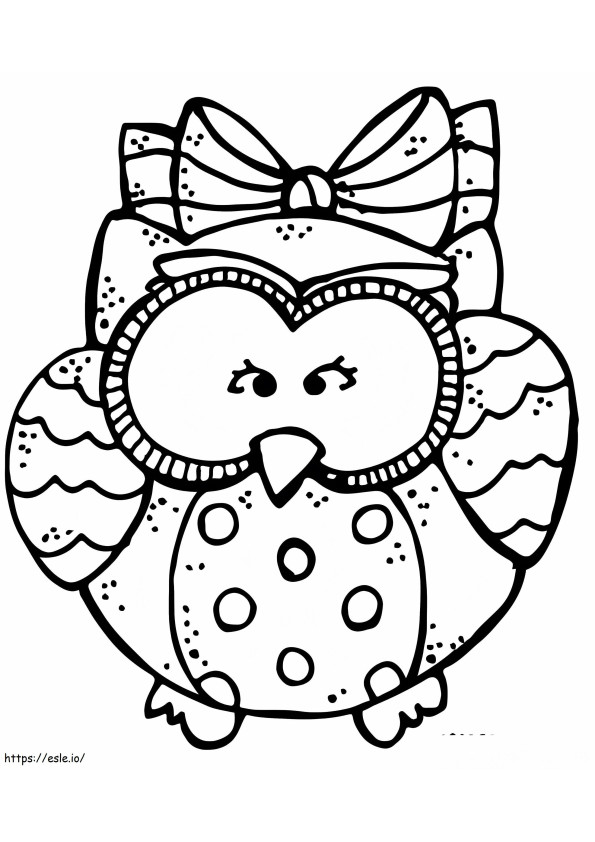 Owl Melonheadz coloring page