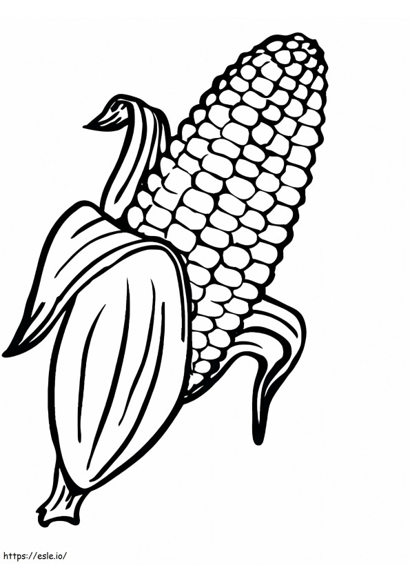 Einfacher Mais ausmalbilder