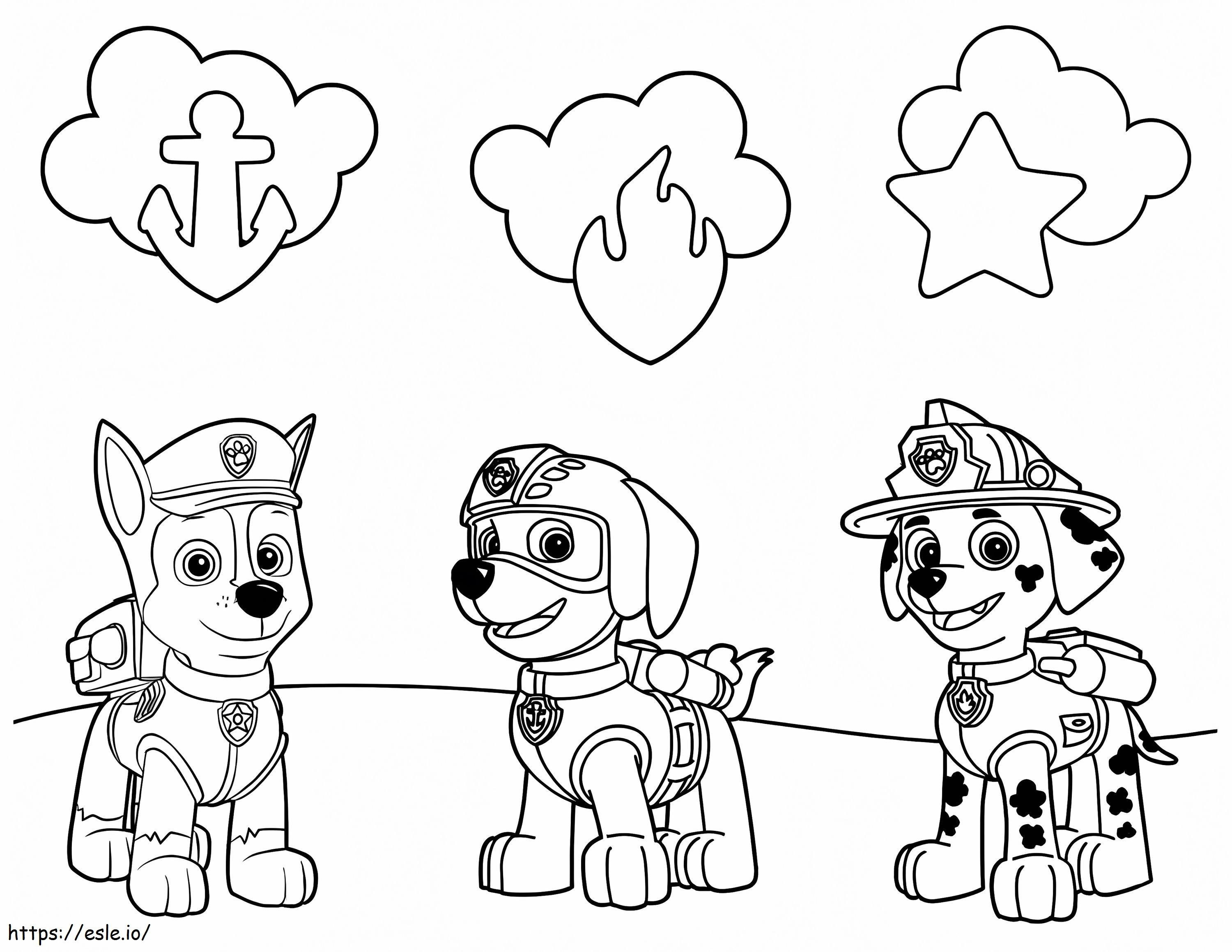 Zuma And His Friends coloring page