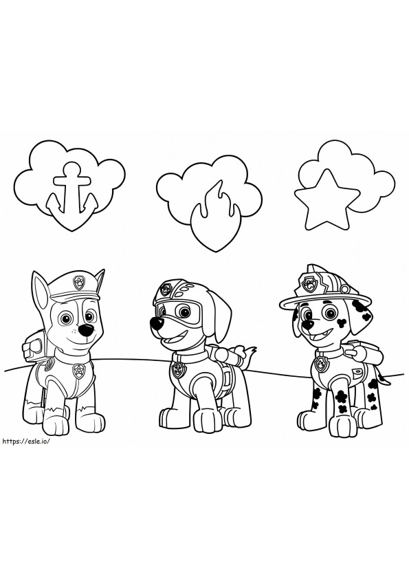 Zuma And His Friends coloring page