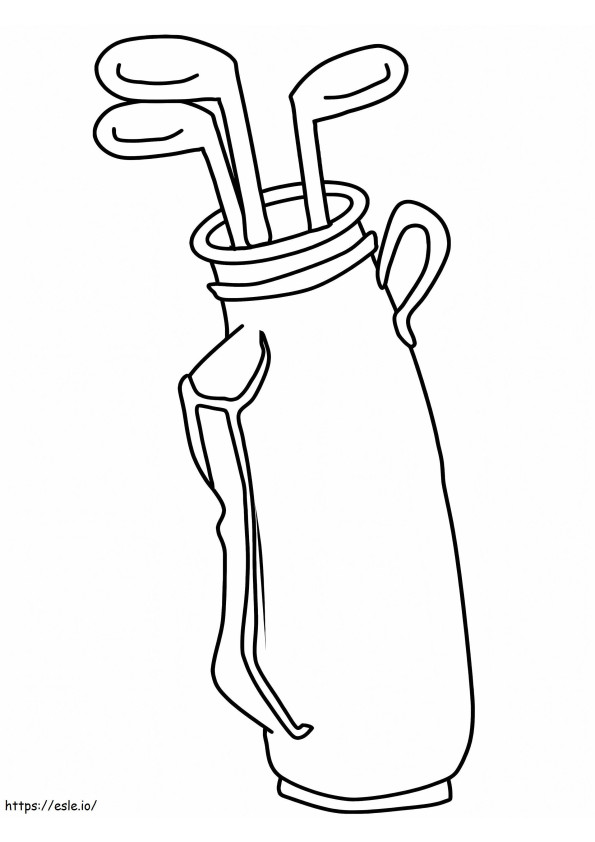 Golf Bag coloring page