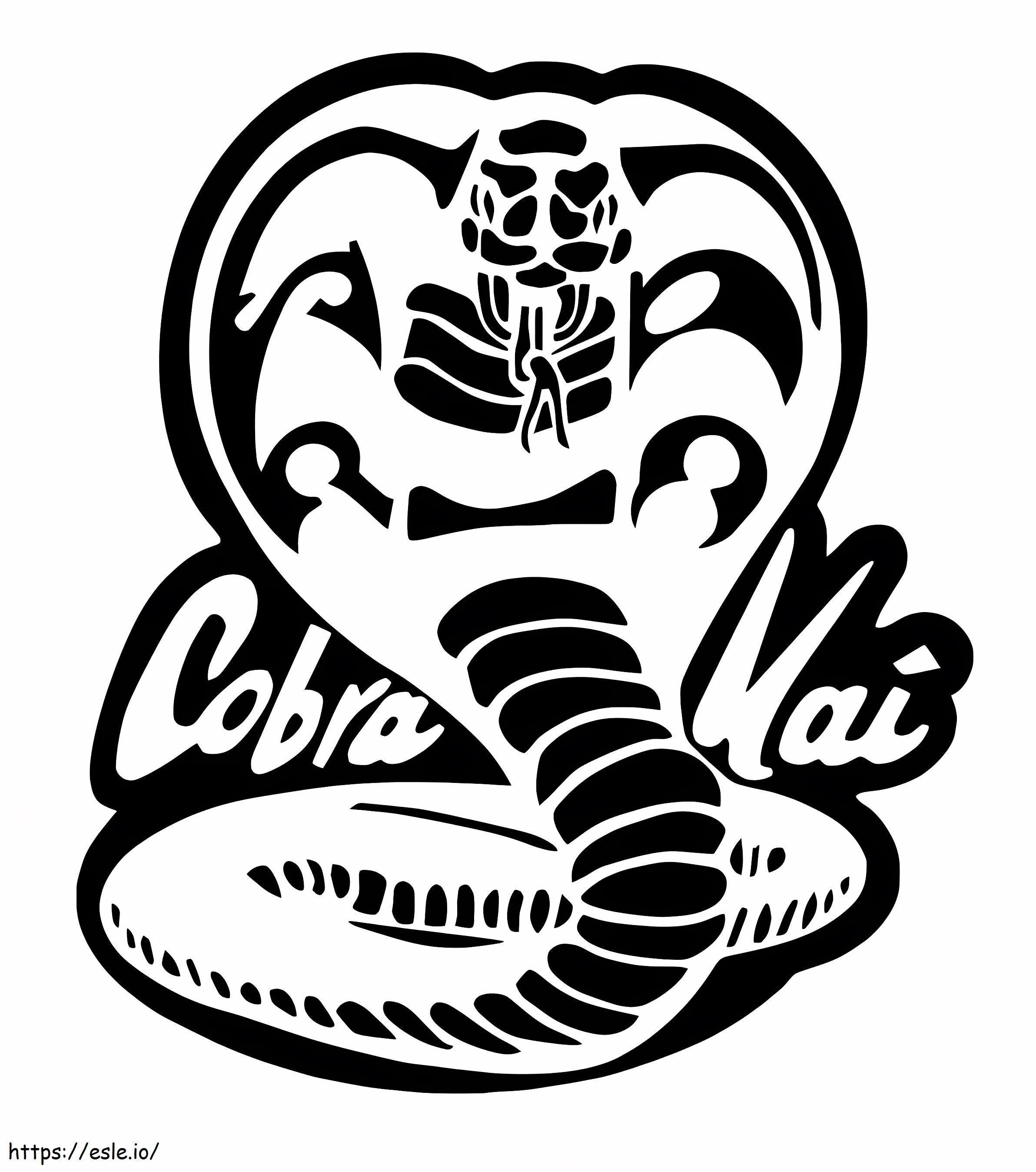 Logotipo de Cobra Kai para colorear