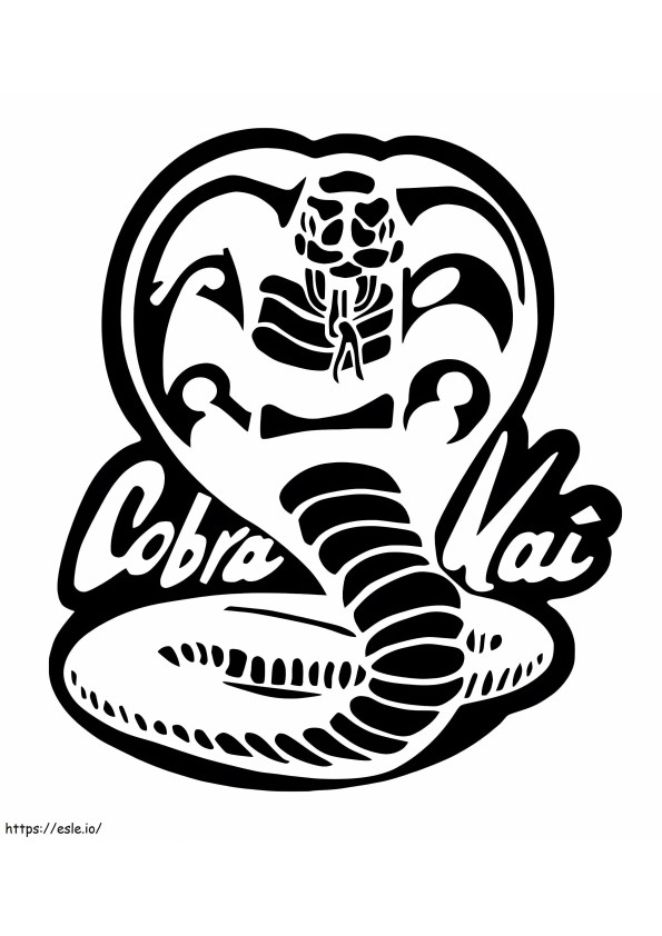 Coloriage Logo Cobra Kai à imprimer dessin
