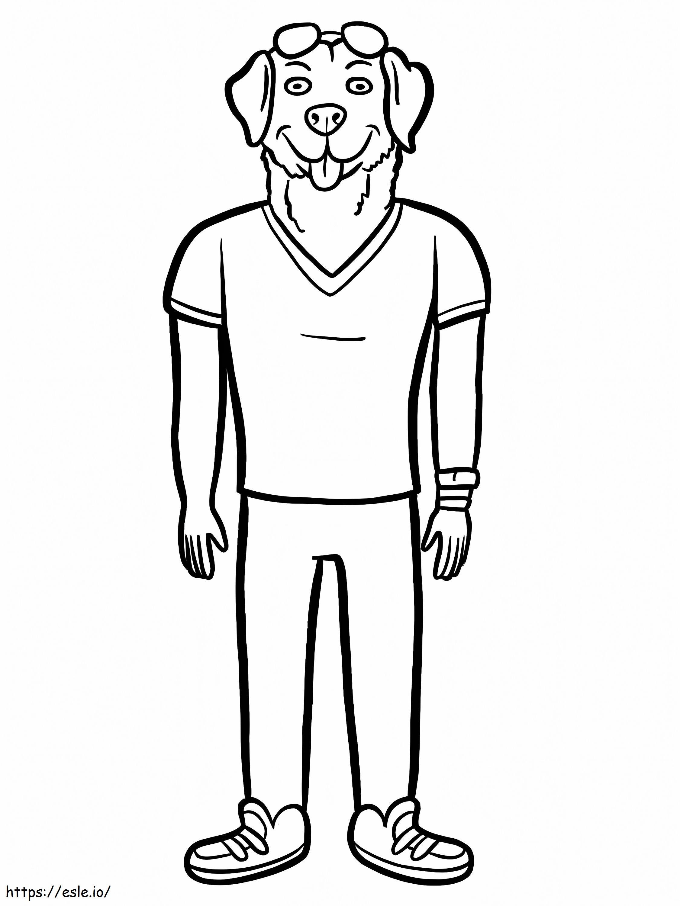 Mr Peanutbutter De Bojack Horseman coloring page