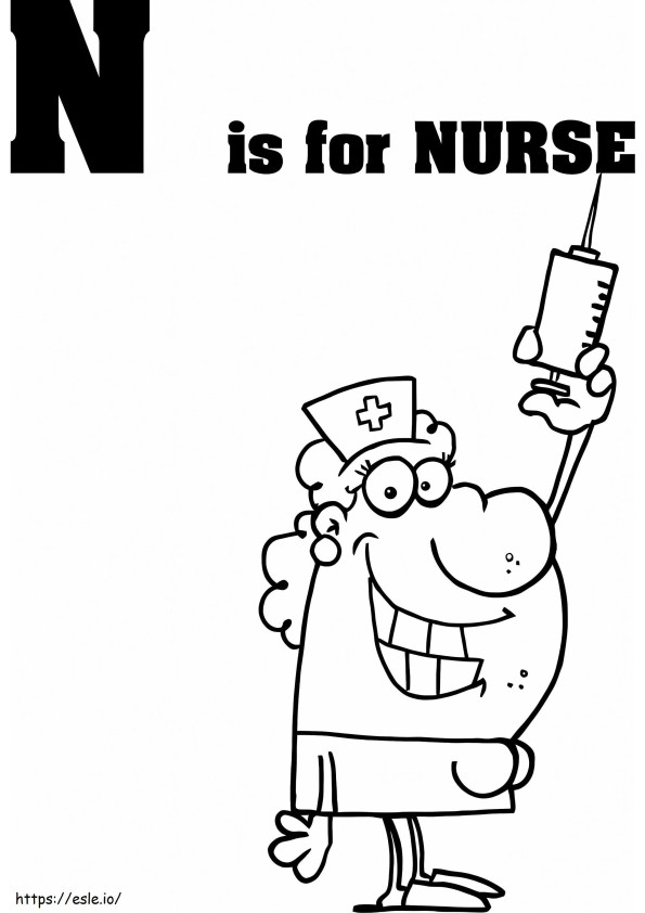Krankenschwesterbrief N 1 ausmalbilder