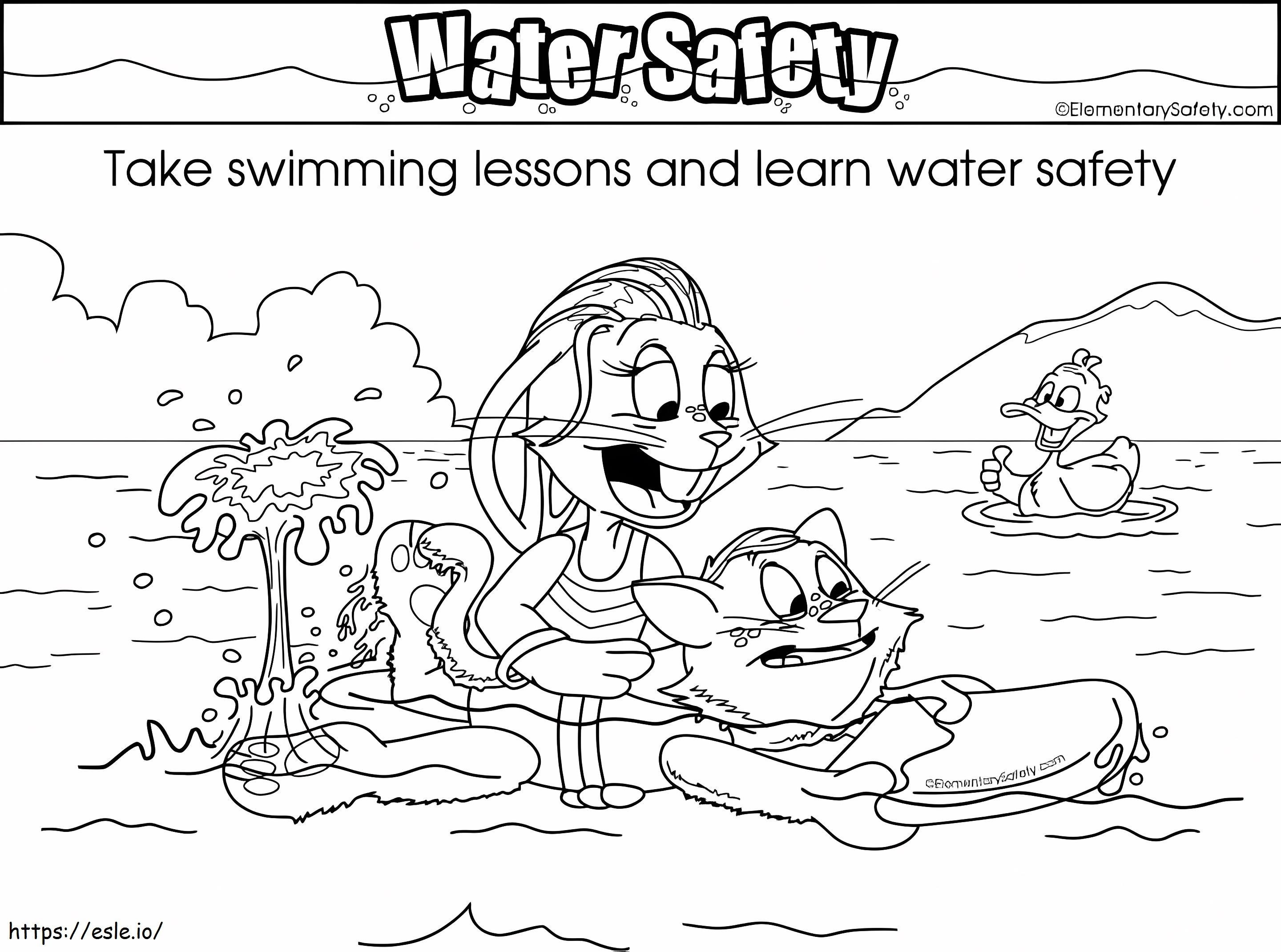 Swimming Lessons coloring page