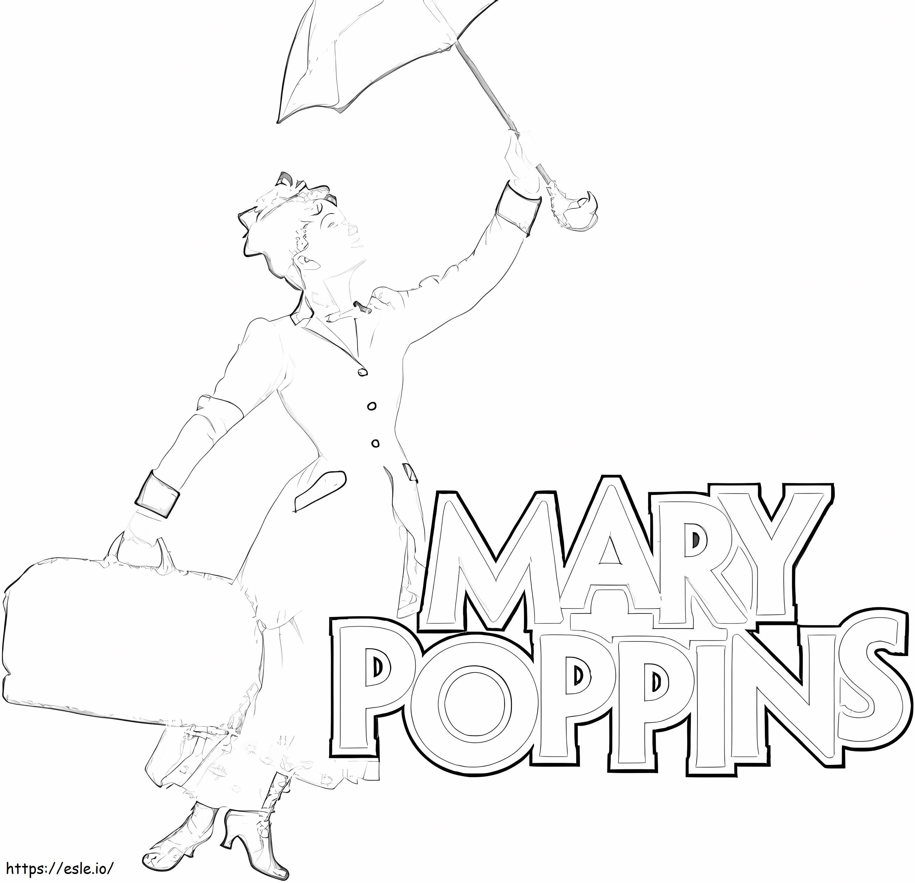 Mary Poppins 6 coloring page
