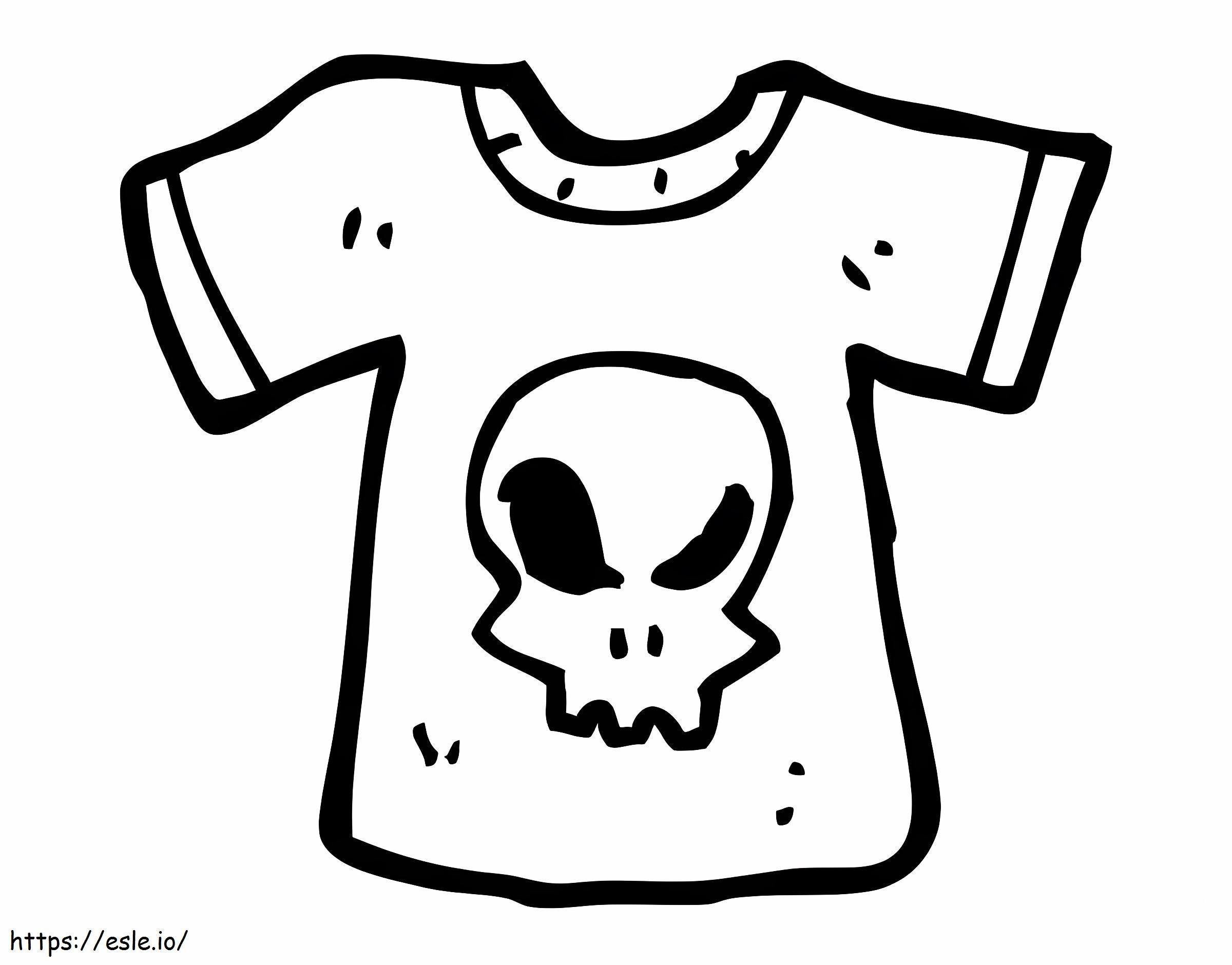 T Shirt Emo coloring page