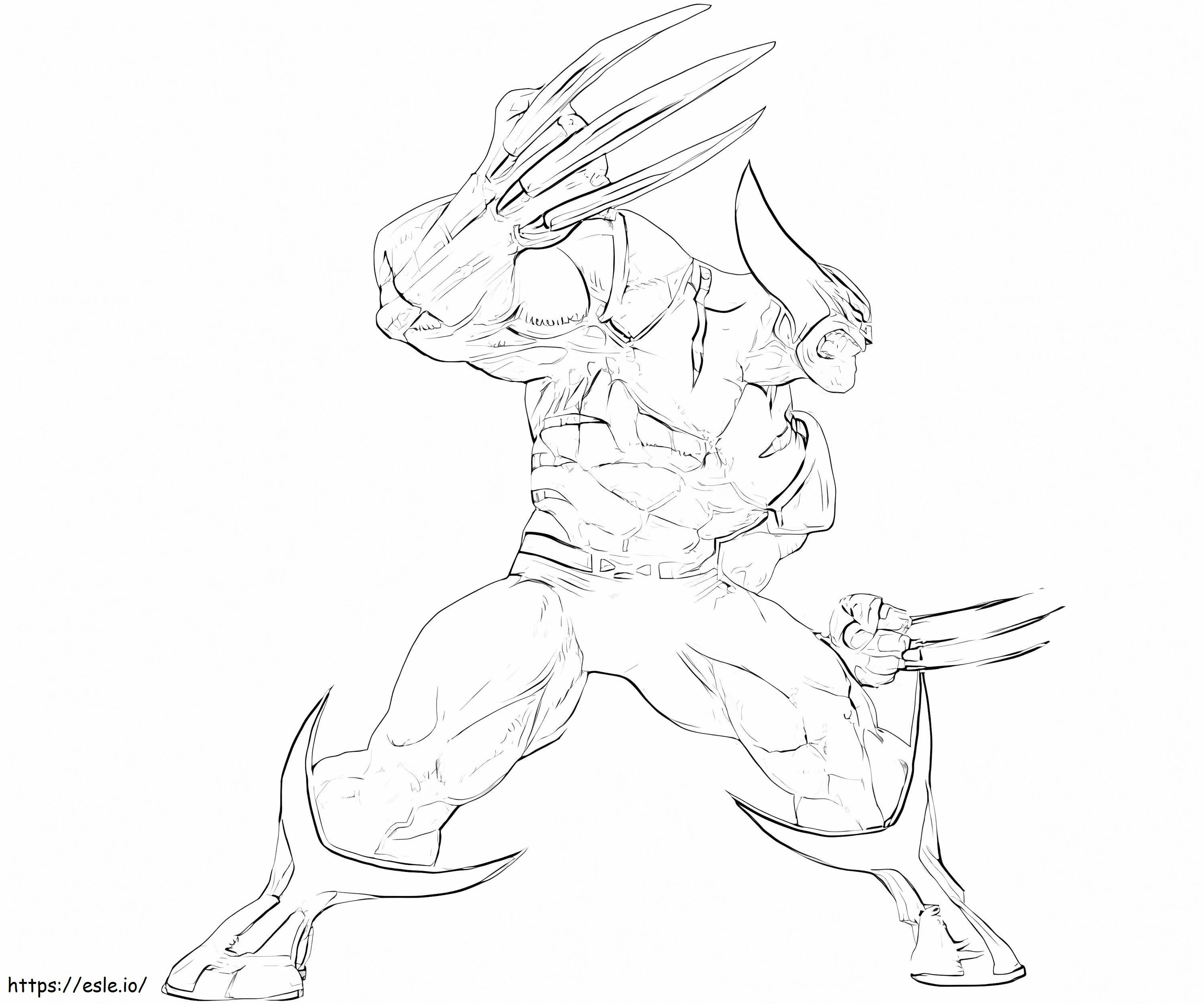 Wolverine Incrível para colorir