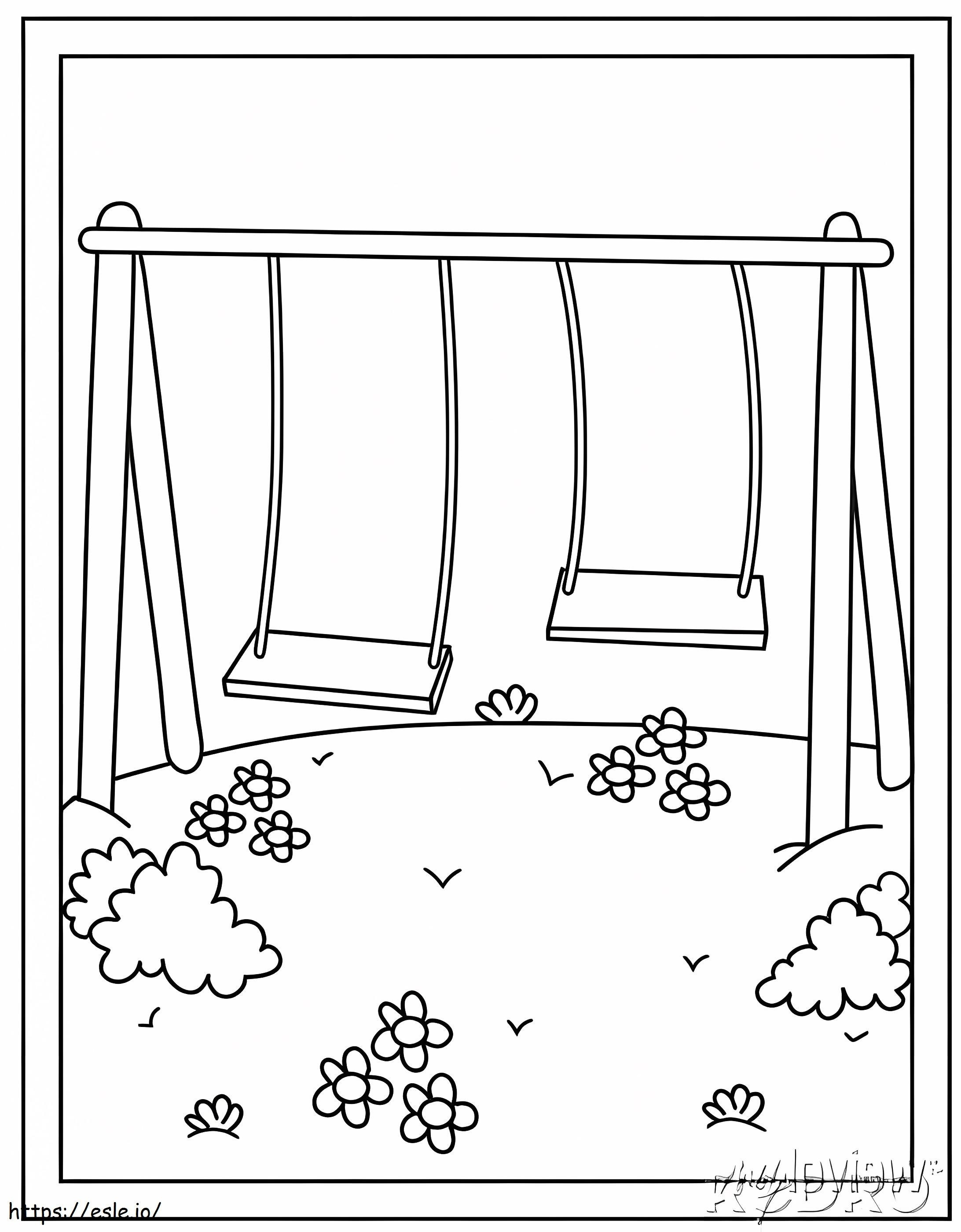Printable Swing coloring page