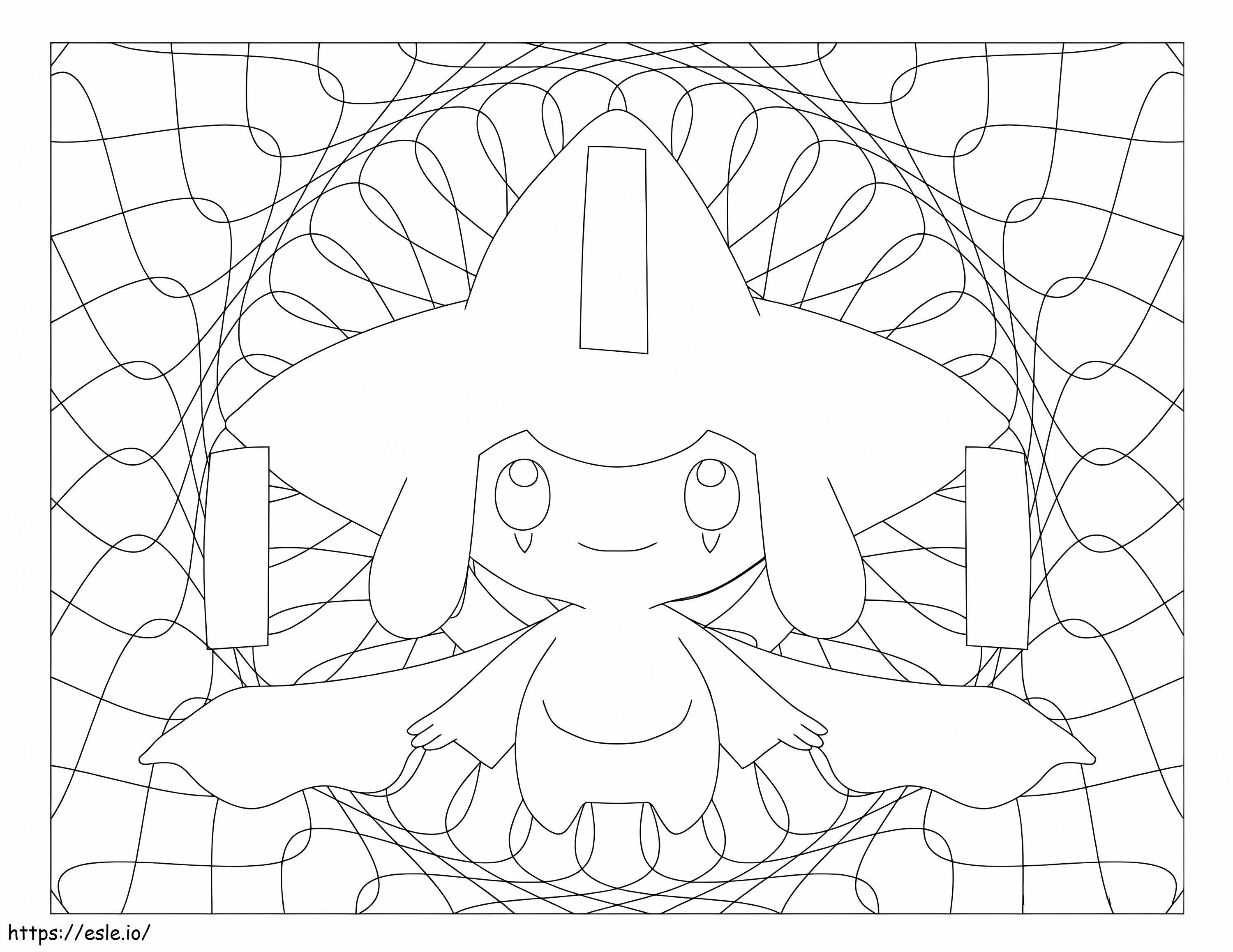 Jirachi 4 coloring page