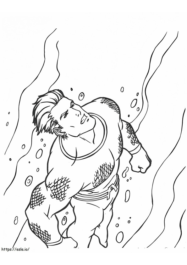 Aquaman para impressão para colorir