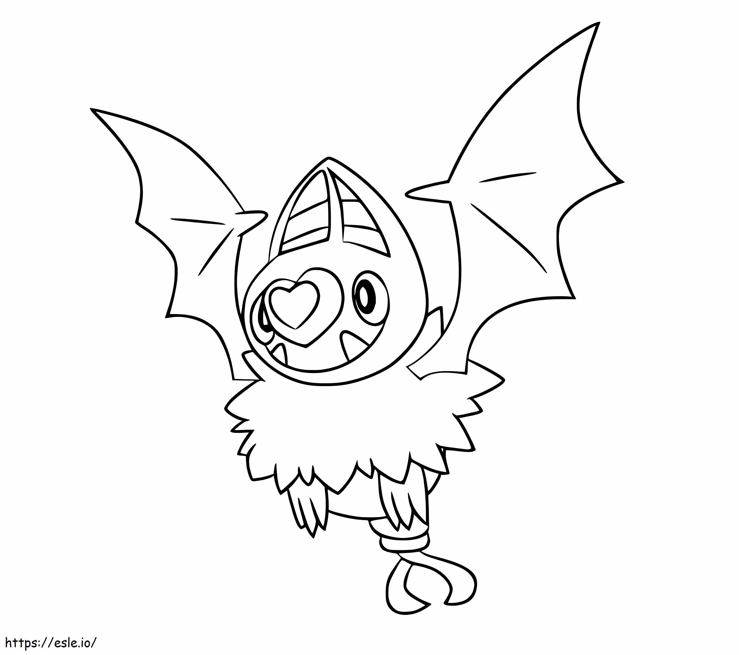 Swoobat Pokemon coloring page