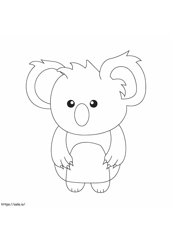 Perfect Koala coloring page