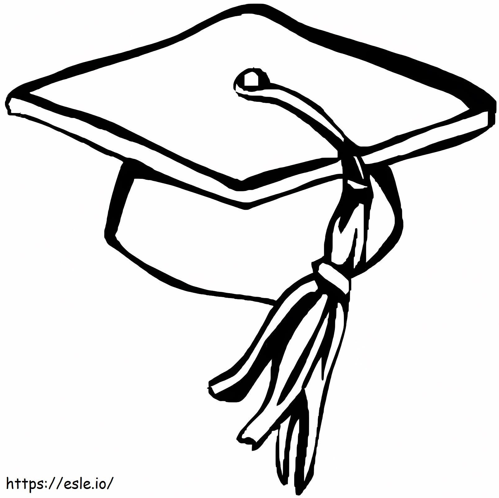 Ilmainen Graduation Cap värityskuva