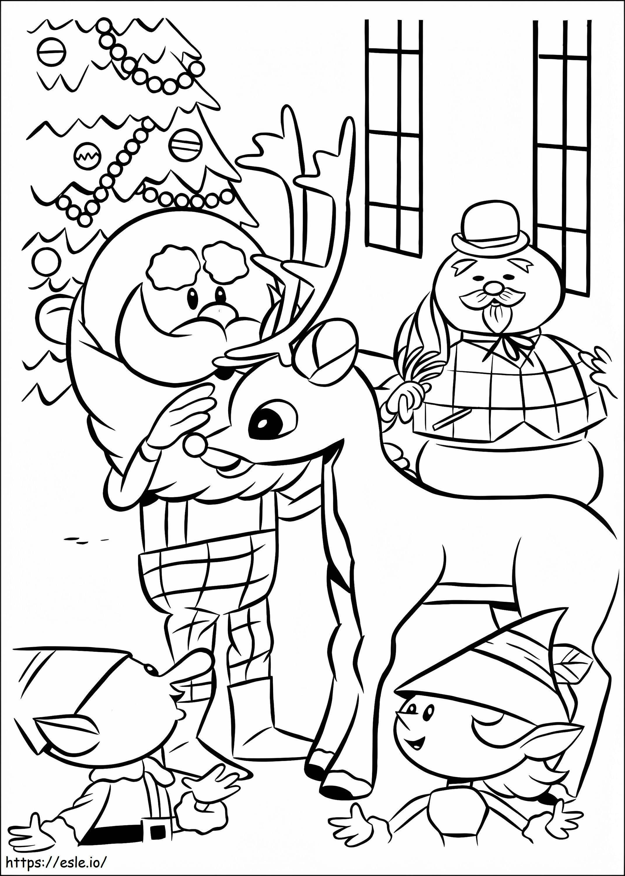 Personagem de Rudolph 1 para colorir