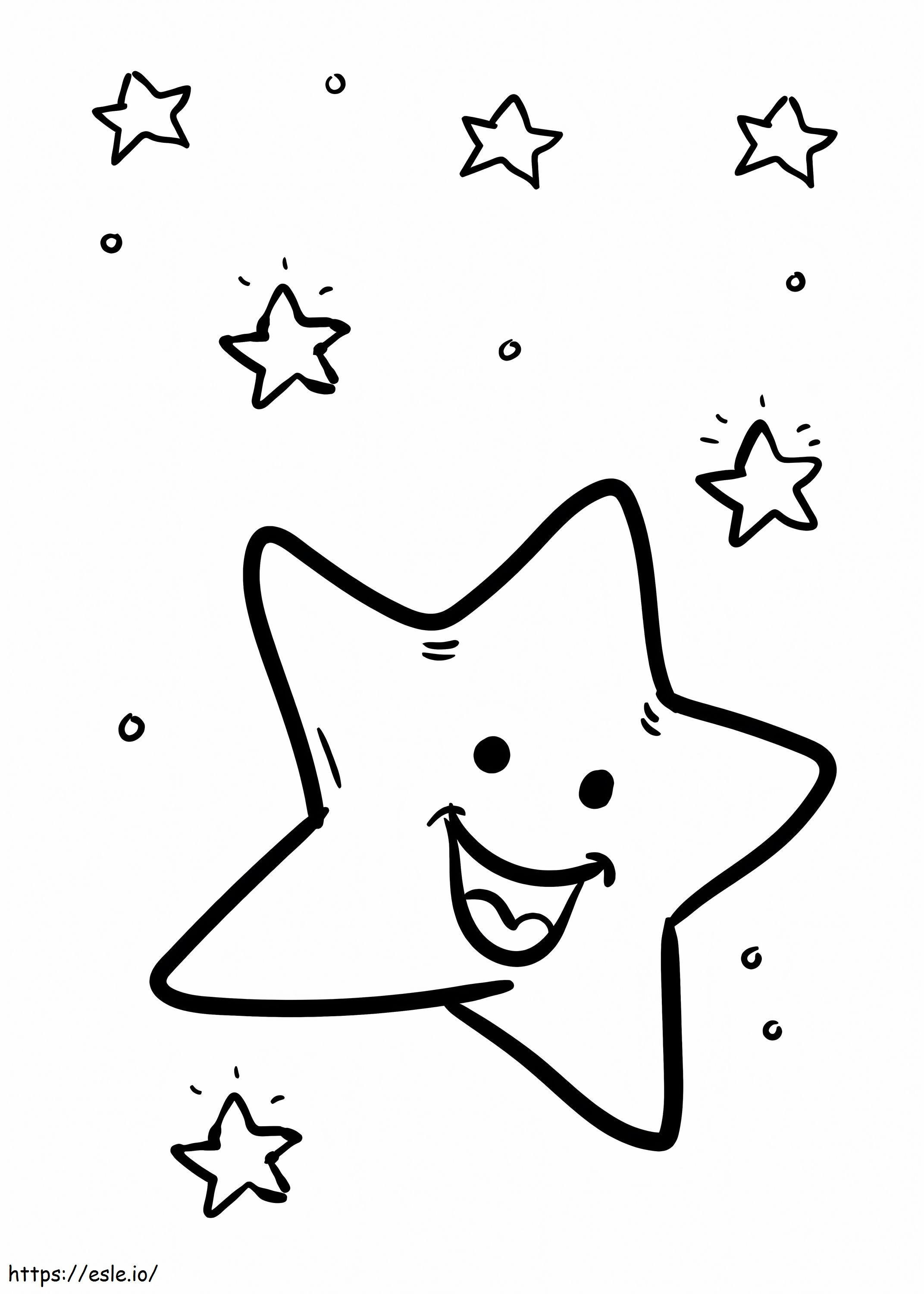 Dibujando Estrellas para colorear