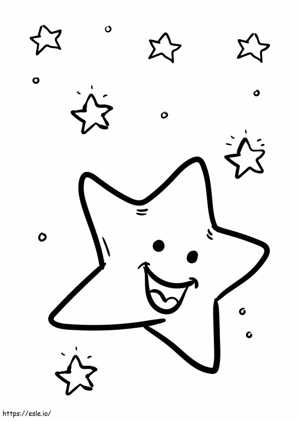 Drawing Stars coloring page