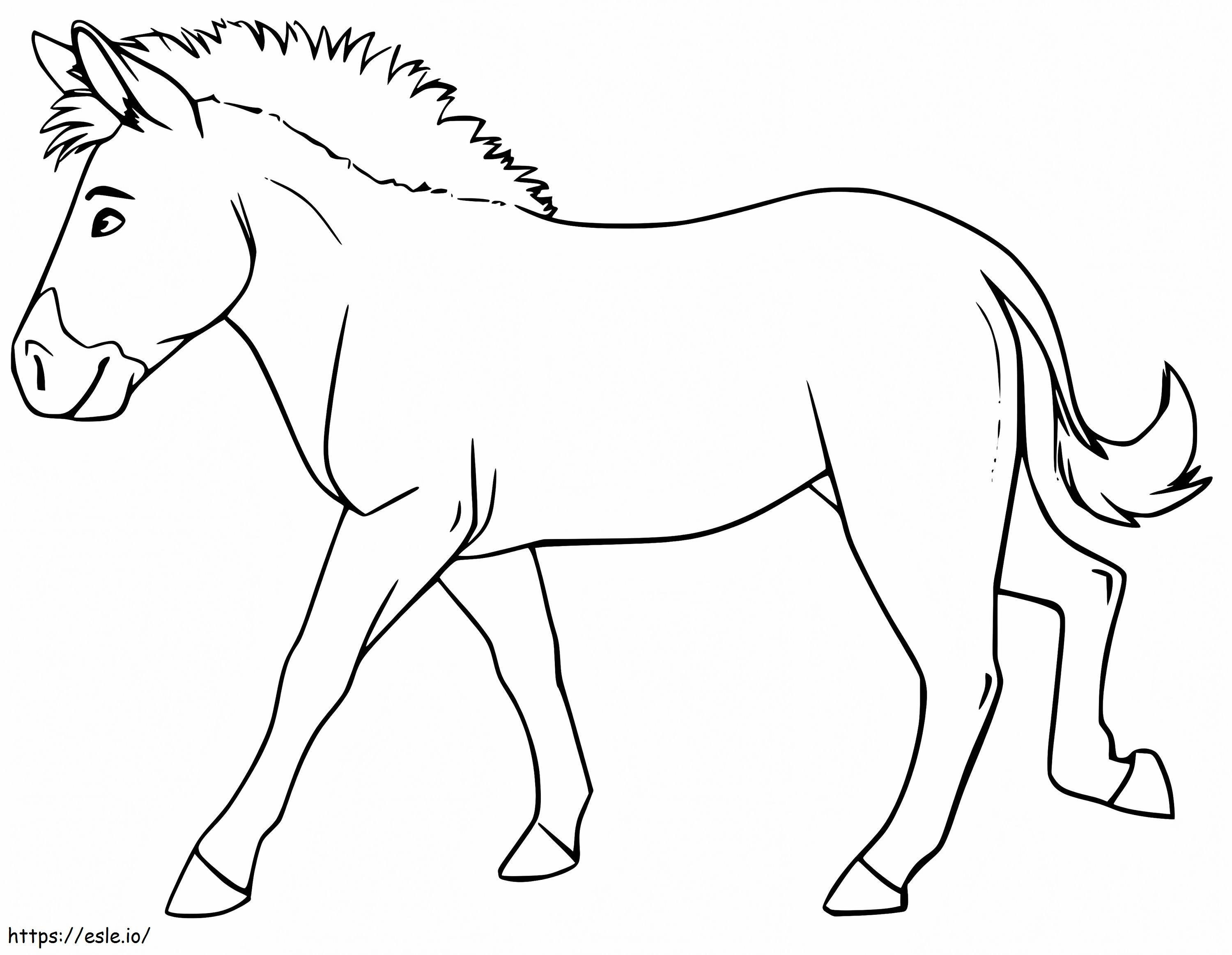 Normal Mule coloring page